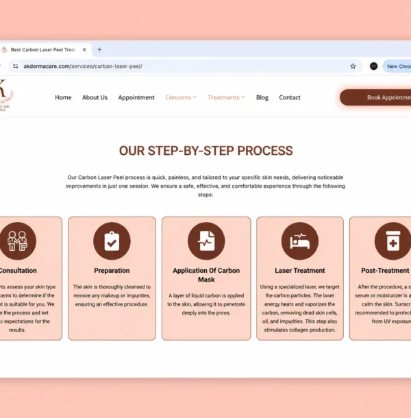 skin clinic website